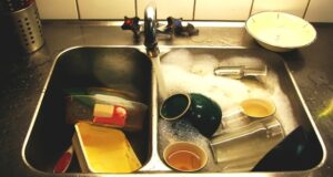 clogged kitchen